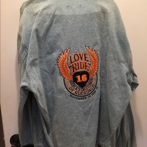 Denim,vintage, embroided jacket from 1999, new 3xl
